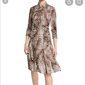 Elie Tahari Brinx animal print dress size 12